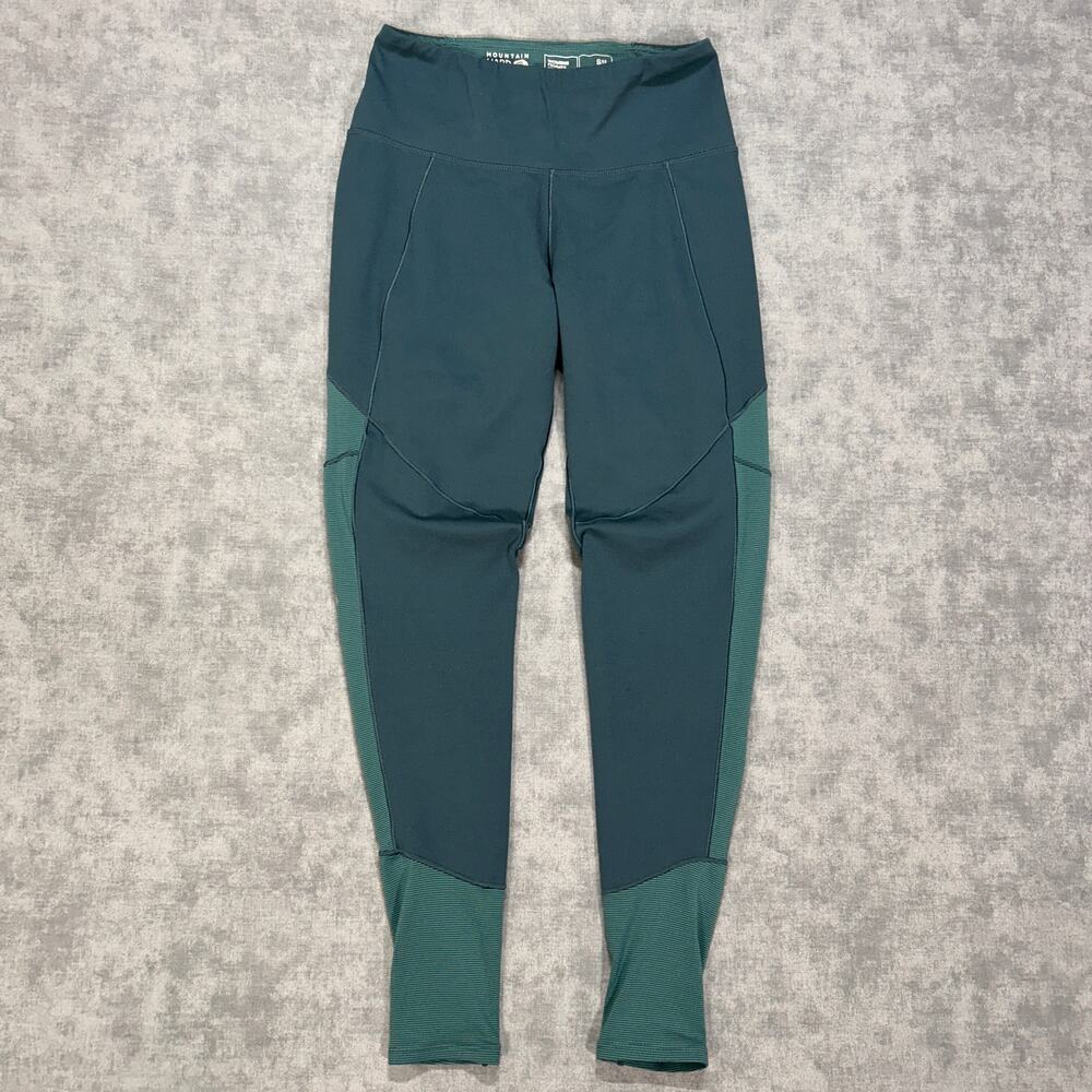 Mountain Hardwear Ghee Tight Womens Small Green Hiking Climbing Leggings 1851721